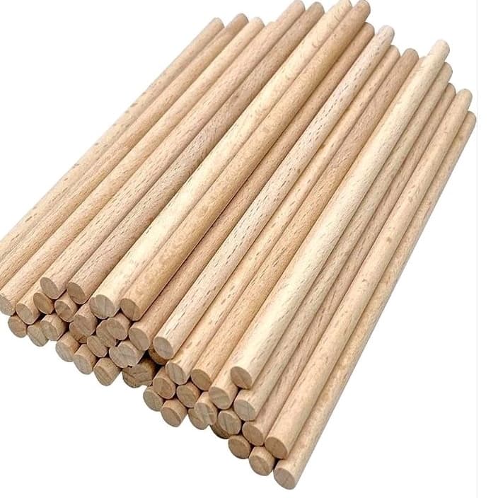 vareta de madeira 10mm  artesanato cavilha Flâmula Macrâme bandeirinha 20 pcs 20cm