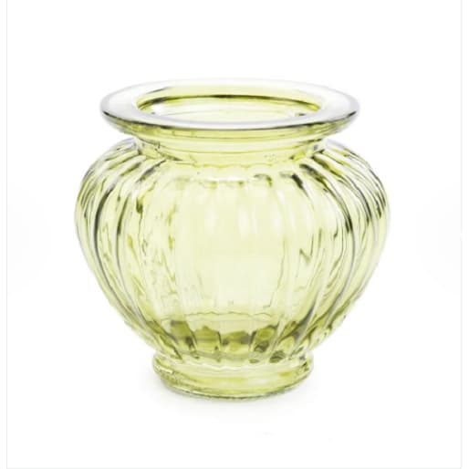 Vaso De Vidro / Porta Vela Decorativo