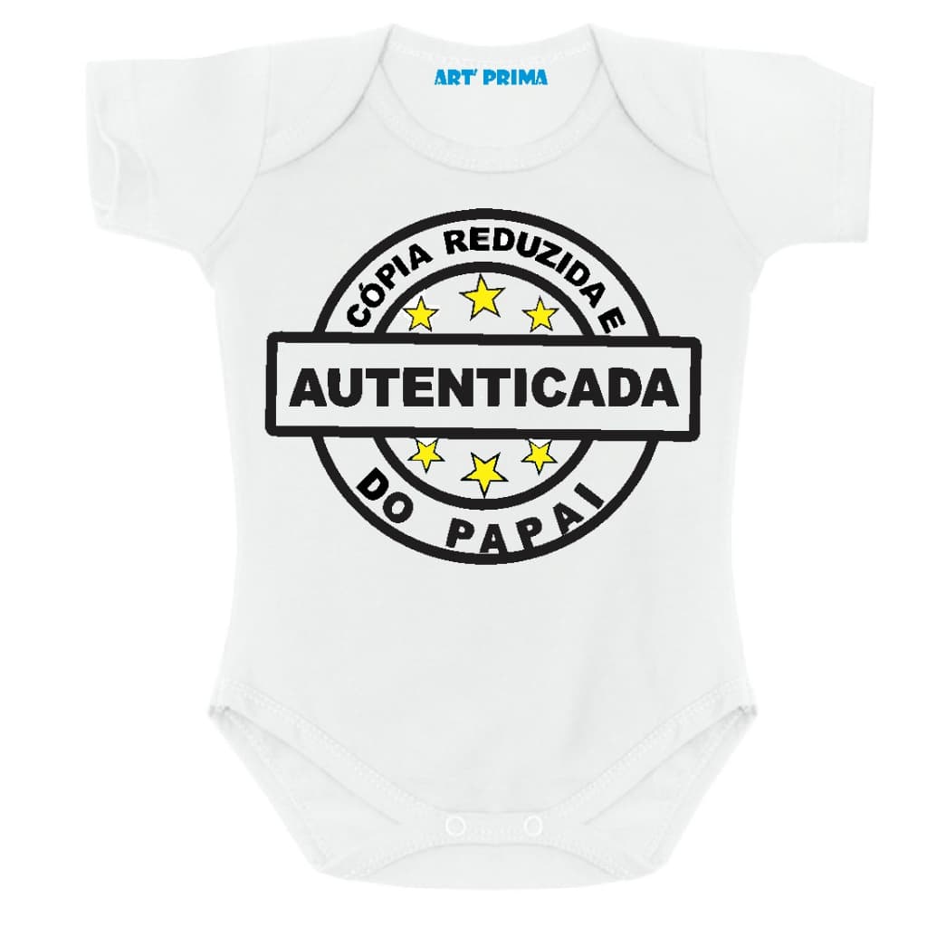 Roupinha Tip Top Macacão Curto Body De Bebê Copia Reduzida E Autenticada Do Papai Barato