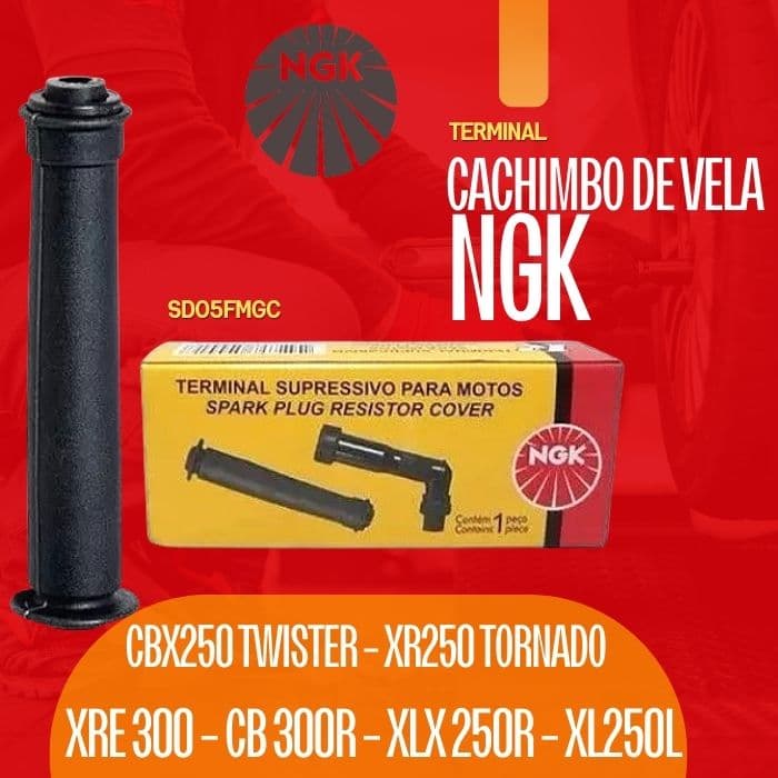 Cachimbo Vela Motor Ngk MotoHonda Cbx 250 Twister Cb 300 Xr Tornado