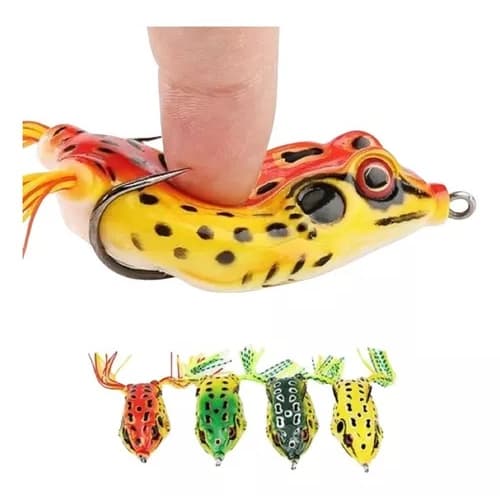 2 Isca Artificial Sapo Frog Anti Enrosco Traíra Tucunaré