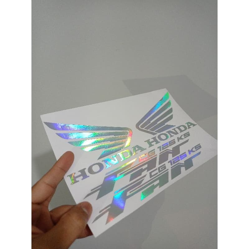 kit adesivos holográficos fan 125 KS