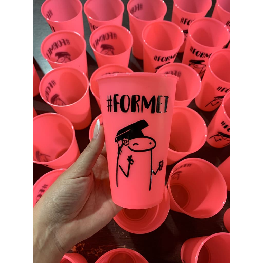 Kit 100 Copos Eco 550ml personalizados