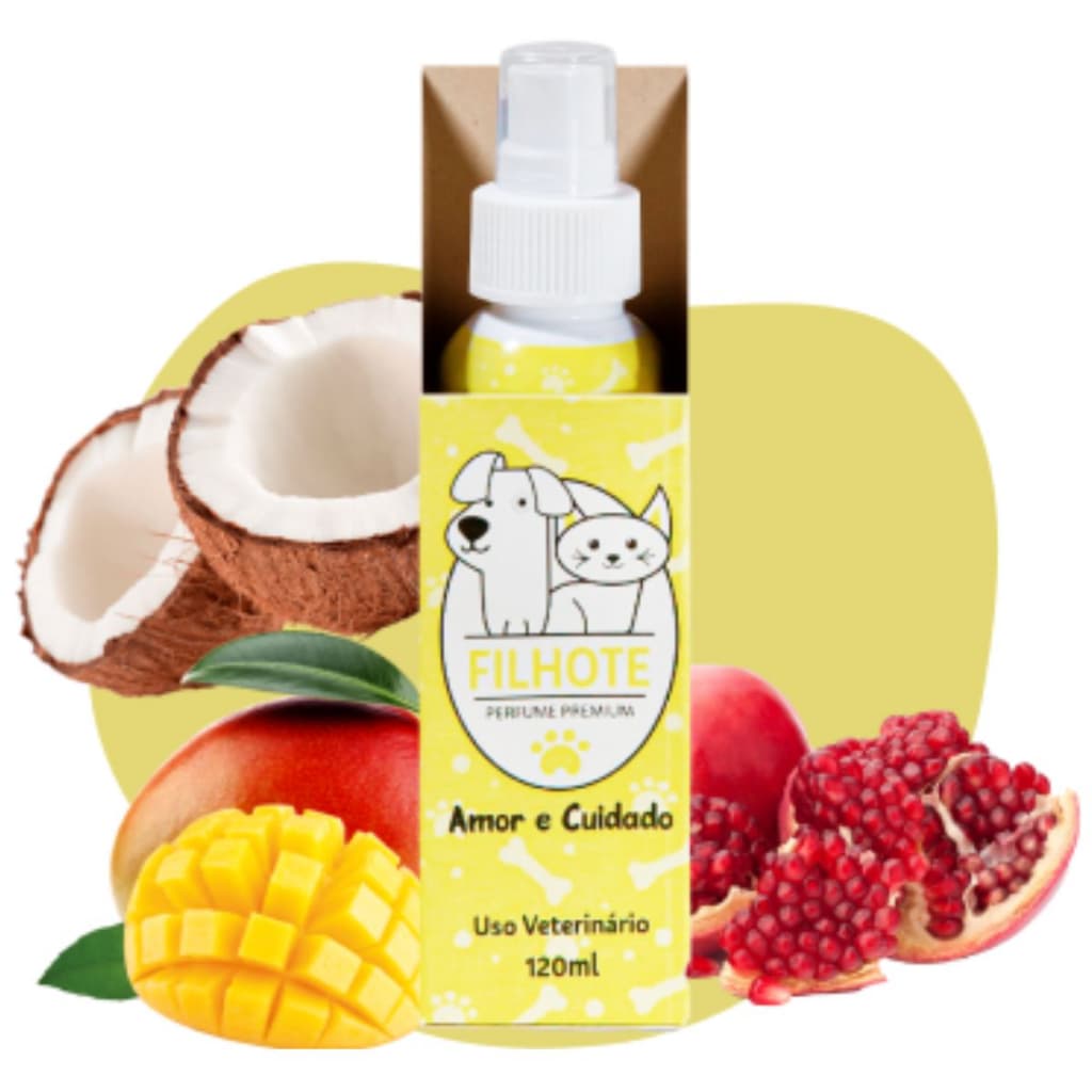 Perfume Cheirinho PET Amor e Cuidado FILHOTE 120ml - Cães e Gatos