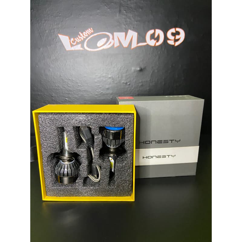 Kit Lampada Led para farol 72W Honesty TP9 8000K 7800 Lumens farol de carro Encaixe H4, iluminaçao e economize bateria