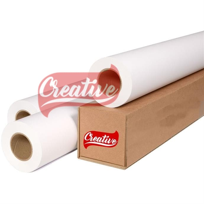 Bobina Papel Adesivo Branco Fosco Para Plotter 610 mm x 30 Metros Creative Produtos 70g Frontal