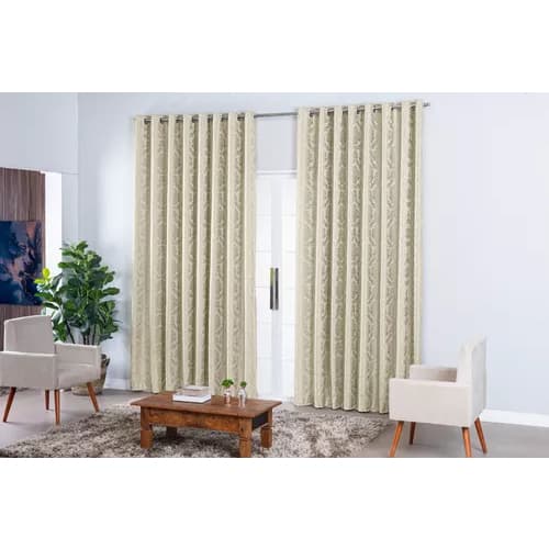 Cortina Jacquard Sala E Quarto 4 00mts X 2 70mts Esticado