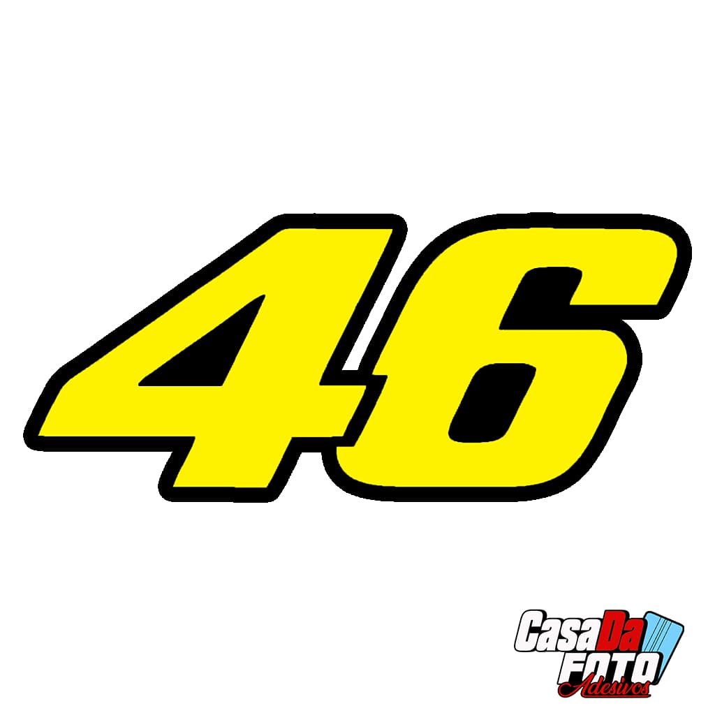 Adesivo 46 The Doctor para moto capacete bicicleta carro