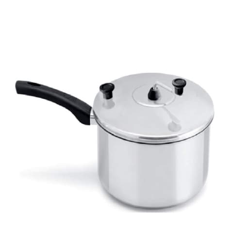 Panela Pipoqueira Aluminio Polido 4,7 Litros Pipoca Salgada Haste Protecao De Dedos Cozinha