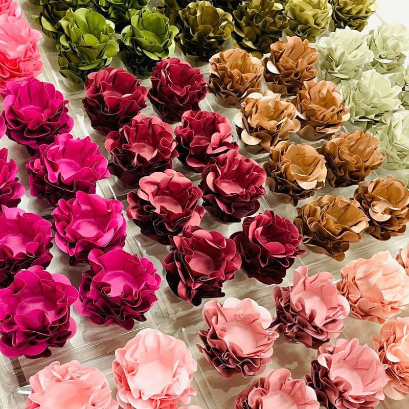40-120 Forminhas para Doces Finos Style Formato Flor - Para Festa Casamento Aniversário Batizado