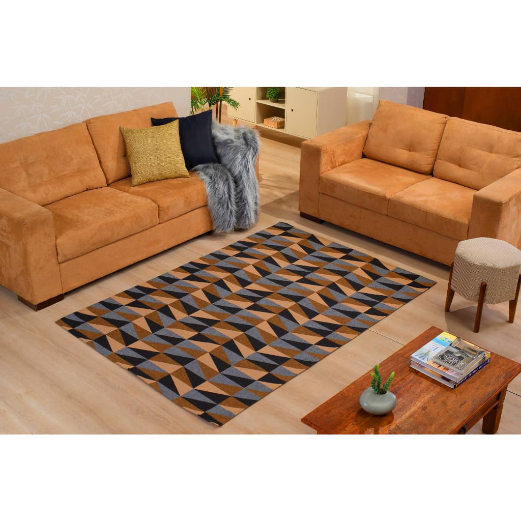 Tapete Sala 1,80 X1,40 Jacquard Rustico 12x S/juros Compre PROMOÇÃO BLACK Friday