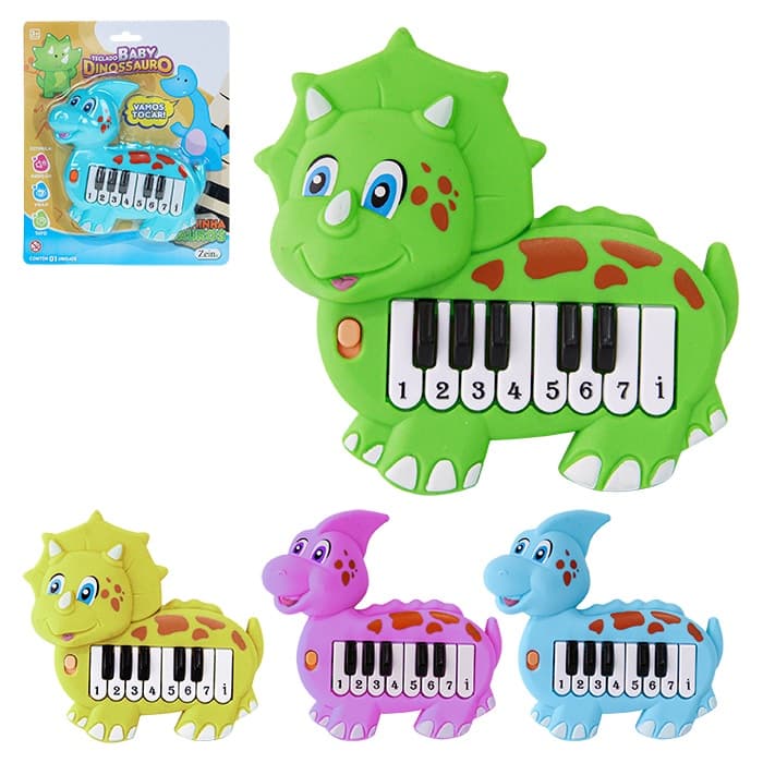 Brinquedo Piano Teclado Brinquedo Infantil Baby Dino - Art Brink