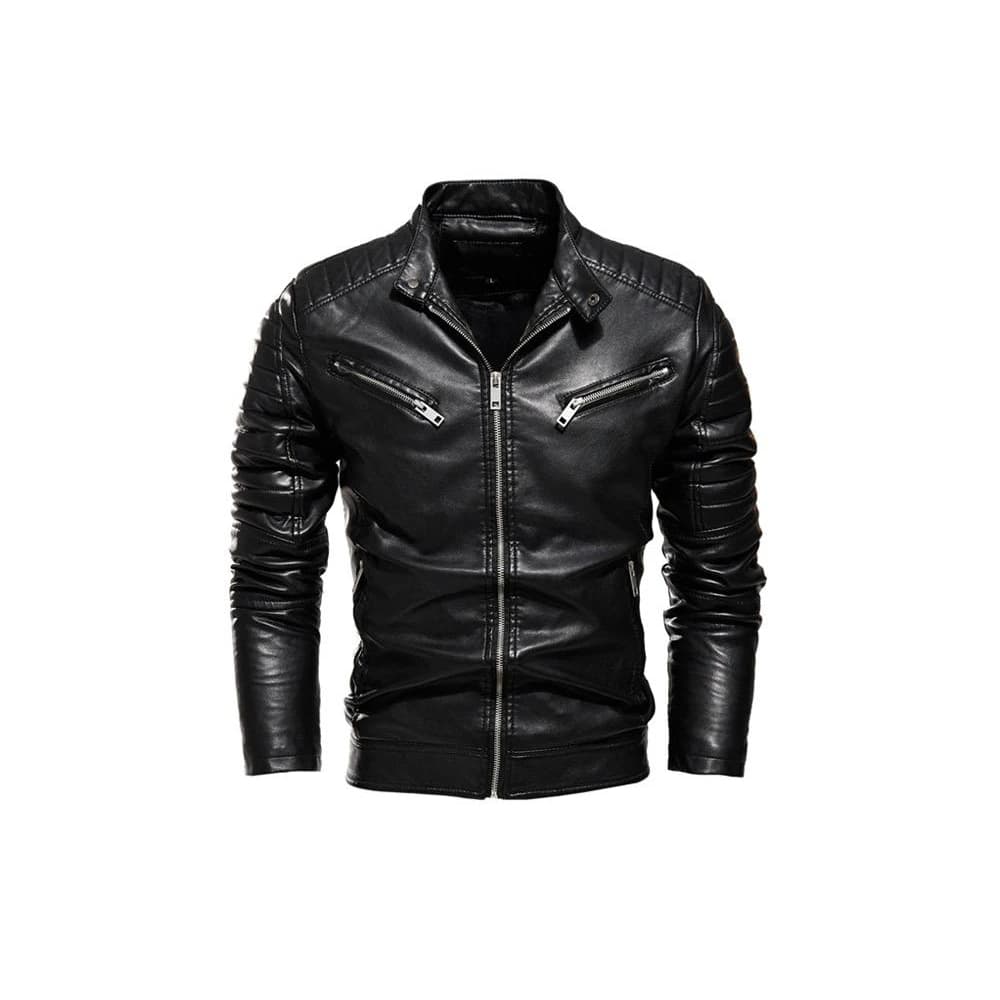 Jaqueta de couro masculina Forrada T4
