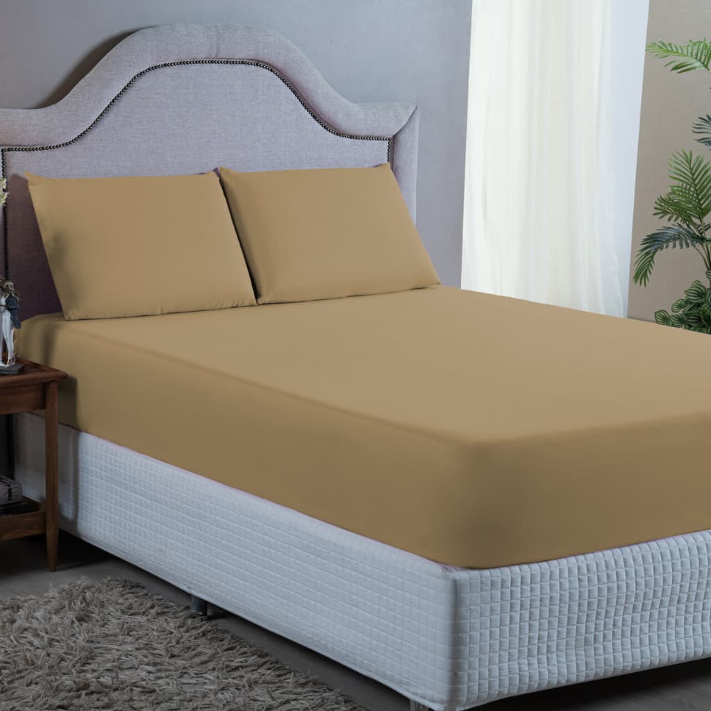 JOGO DE LENÇOL PARA CAMA KING 3 PEÇAS MICROPERCAL 400 FIOS COM ELASTICO CAMA BOX