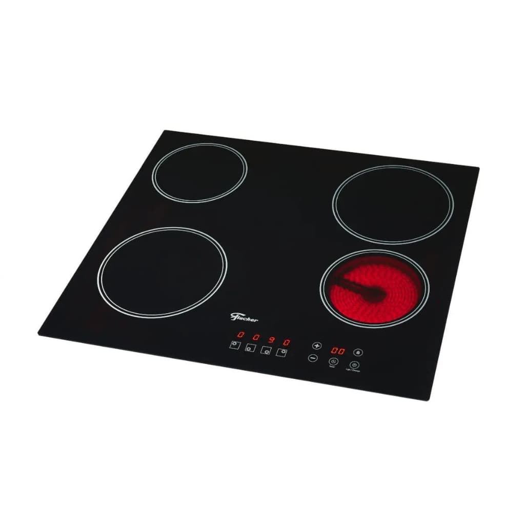 Cooktop Fischer 4 Bocas Elétrico Mesa Vitrocerâmica Touch 220V