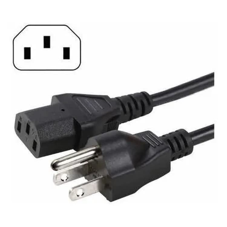 Cabo De Energia Força Atx Padrão Antigo PC Monitor Impressora Fonte Atx 1m Novo