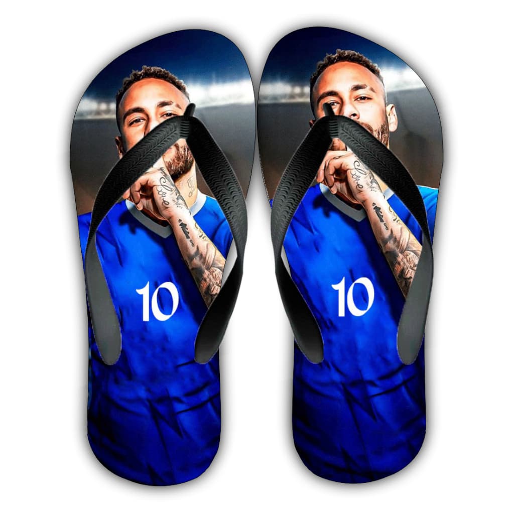 Chinelo Masculino Neymar Al Hilal Adulto e Infantil