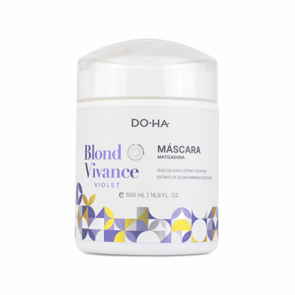 Máscara Matizadora Blond Vivance Violeta Doha Desamarelador Loiros Descoloridos e Grisalhos