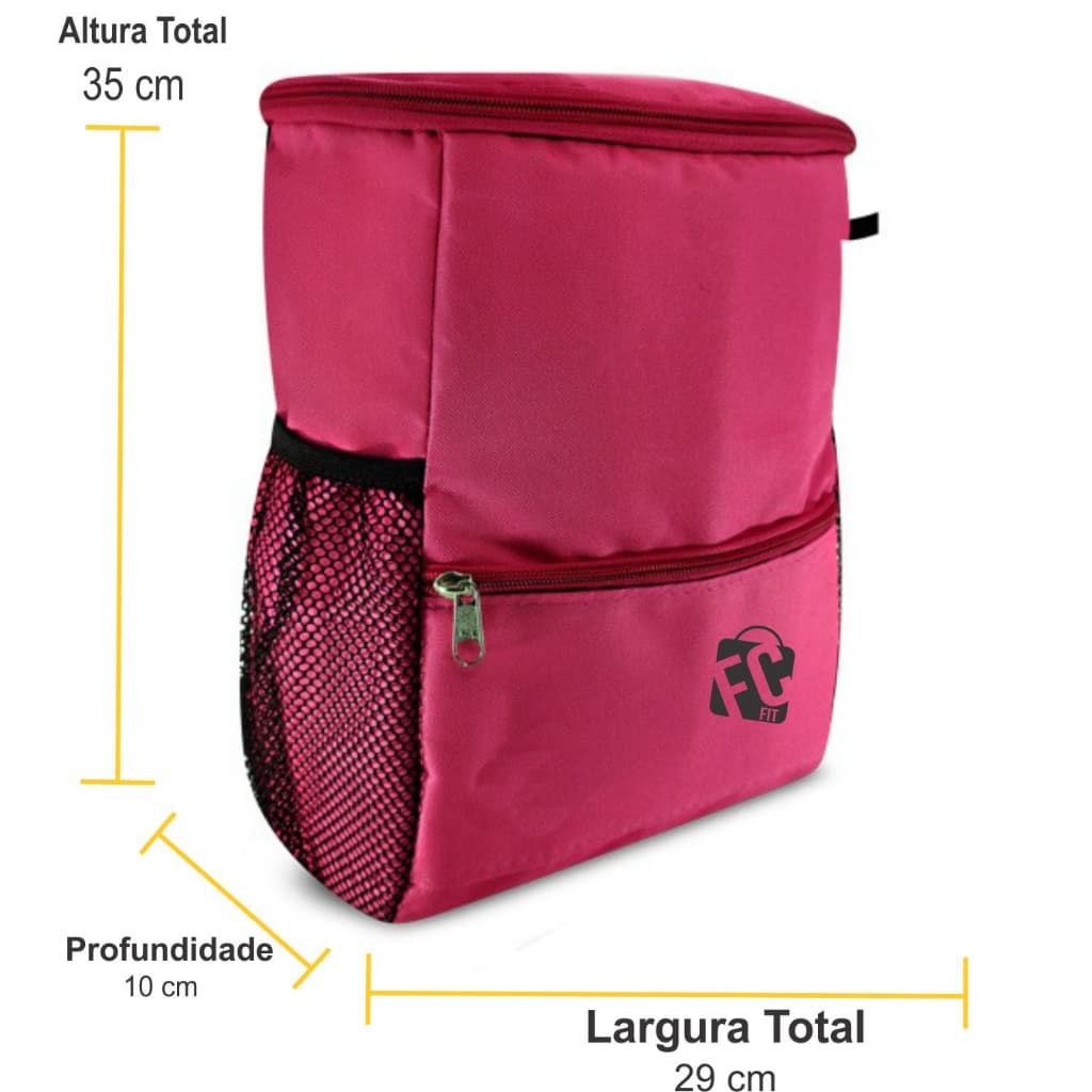 Mochila Térmica Cooler Impermeável Cerveja Praia Pink 10l Promocao Feminina