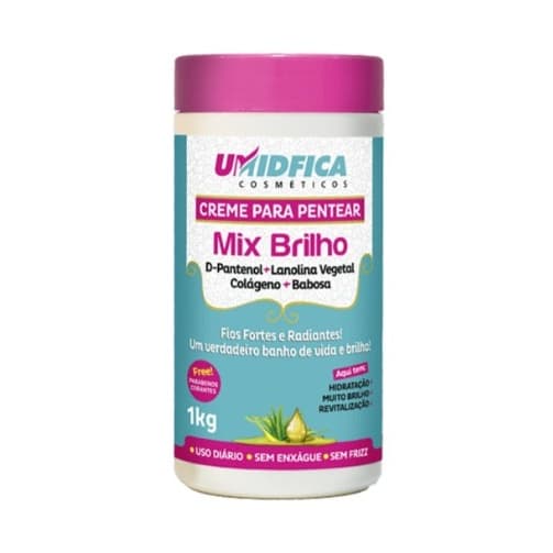 CREME PARA PENTEAR MIX BRILHO 1KG - UMIDFICA