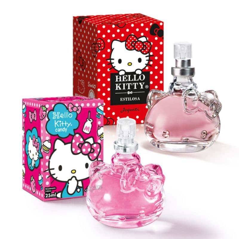 Colônia Desodorante Hello Kitty Jequiti 25 ml Miniatura - Candy ou Estilosa ou Apaixonada