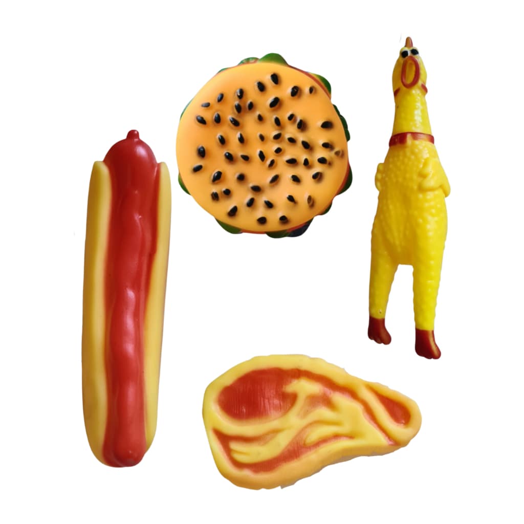 Kit Brinquedos Para Cachorro Com Apito, Mordedor Pet De Cão Sortido