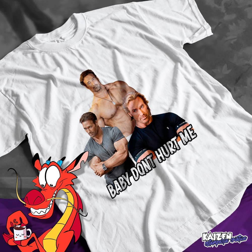 Camiseta Mike O'Hearn - Meme - Baby Dont Hurt Me - Poliéster