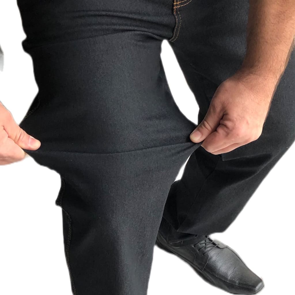 Calça Jeans Masculina Trabalho Reforçada 38 40 42 44 46 48 50 52 54 56 Plus Size