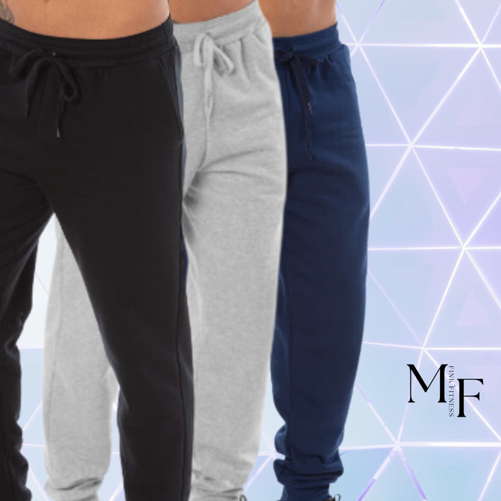 Kit C/ 2 Calças De Moletom Peluciado Masculina Estilo Jogger Ajústavel Flanelada Com Punho E Elastico Básica Inverno