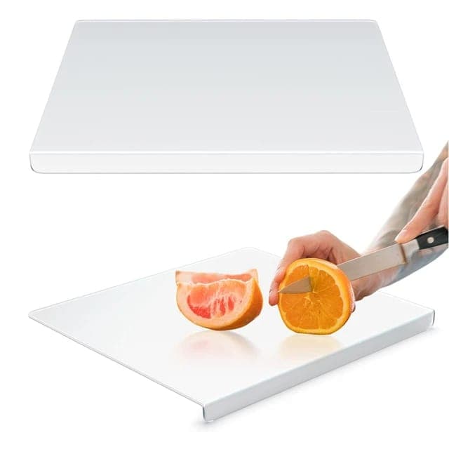 Placa Em Acrílico Transparente Antiderrapante Para Cortes Alimentícios Suporte Pia Cozinha Tabuas de Cortar