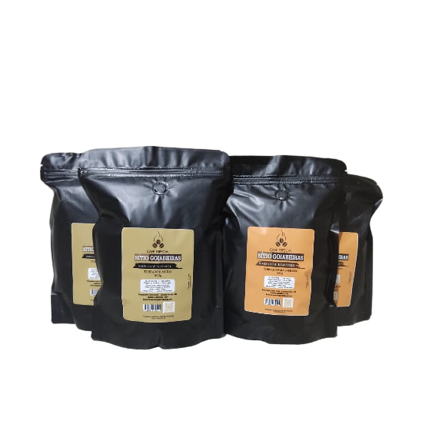 5 pacotes de Café especial Sítio Goiabeiras (torrado e moído) 500g