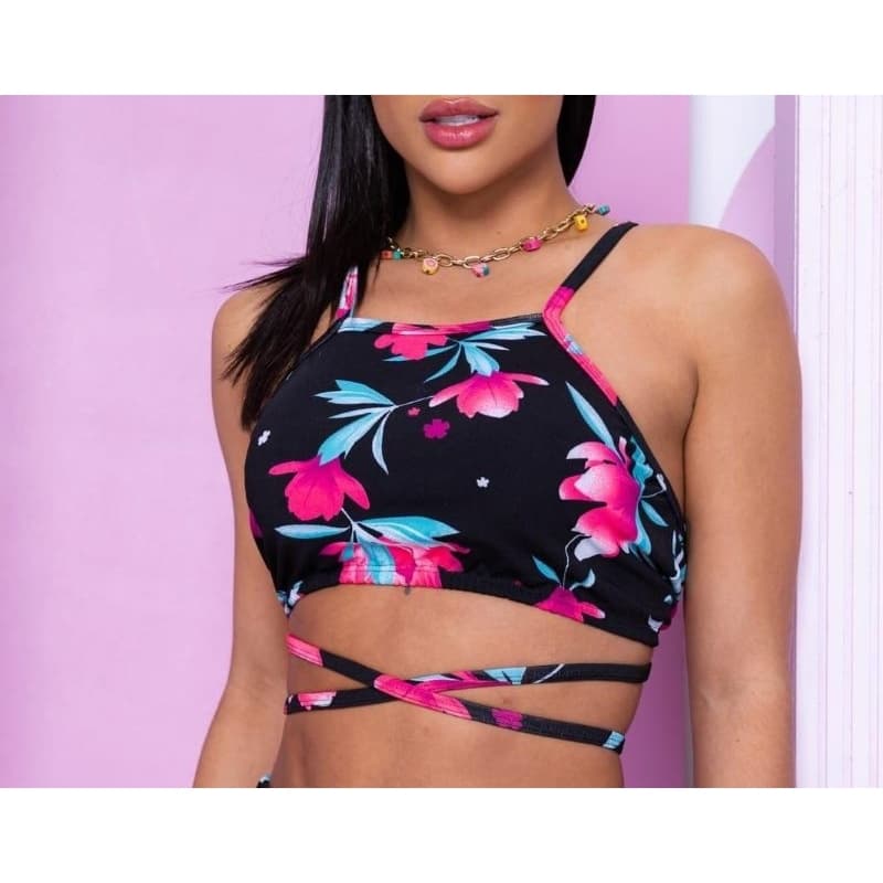 CROPPED TOP BIQUÍNI AVULSO CRUZADO VERÃO LANÇAMENTO  (SOMENTE CROPPED)