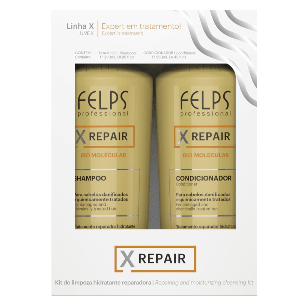 Felps X Repair Kit Duo Home Care Shampoo + Condicionador 2x250ml