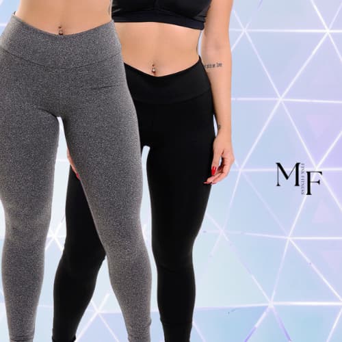 Calça Legging Feminina Suplex Cintura Média Alta