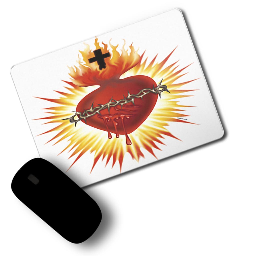 Mouse Pad Personalizado Religioso Coração de Jesus