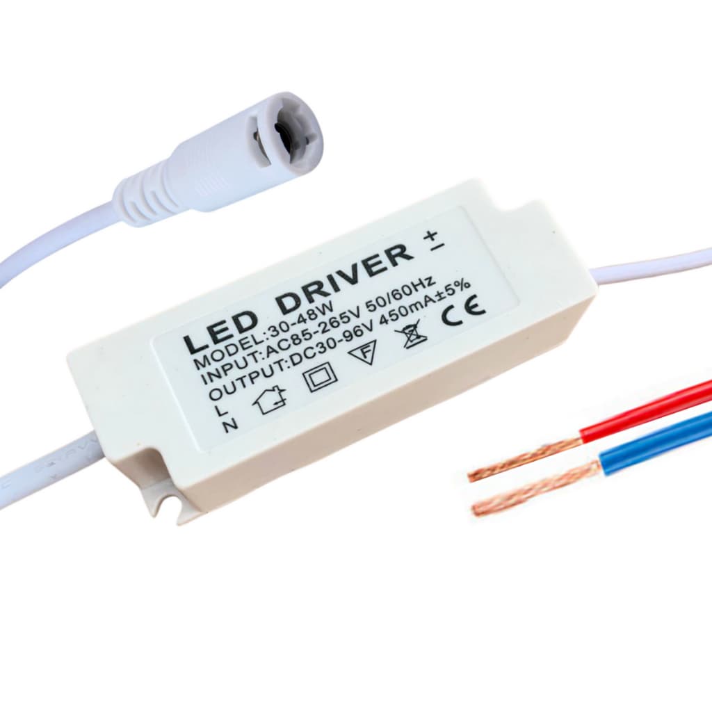 Driver Reator 30W A 48W Bivolt Fonte Alimentação Para Painel Led Sobrepor E Embutir