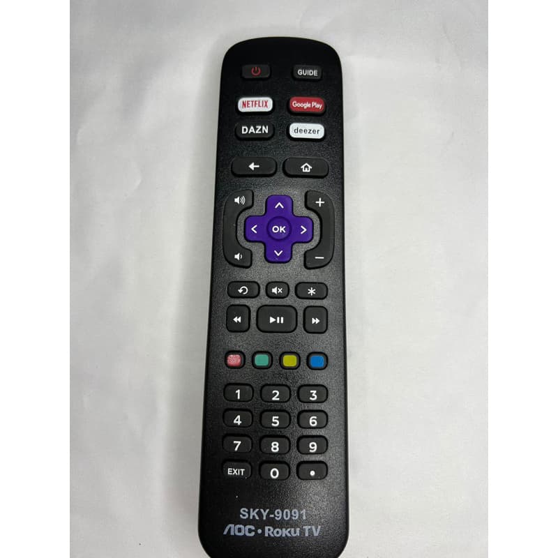 Controle Remoto TV A o c Ro Ku 9091 Smart