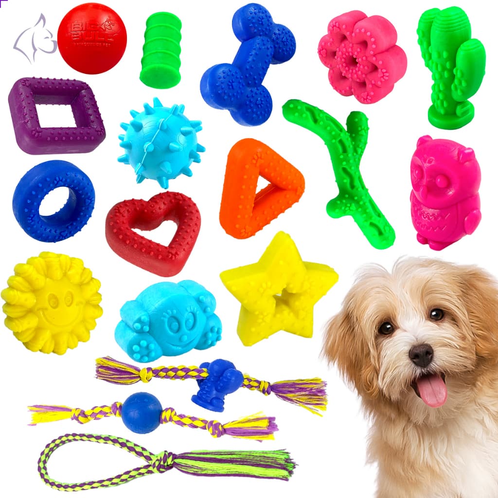 Brinquedo Pet Mordedores Para Cachorro Anti Stress Interativo Porte Pequeno Big Bull Pet