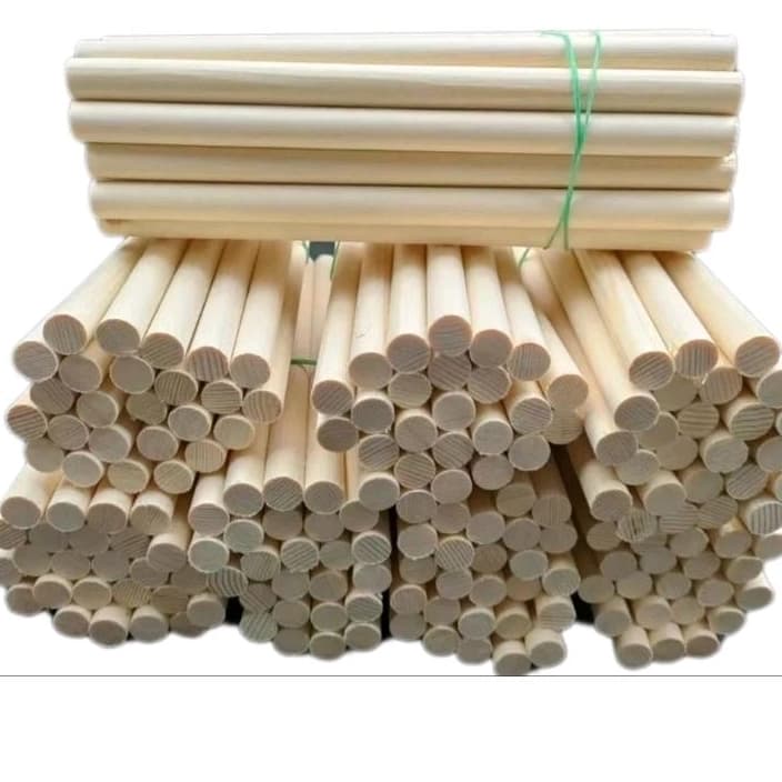 Bastão de madeira Vareta cavilha 11cm  para artesanato trabalho escolar