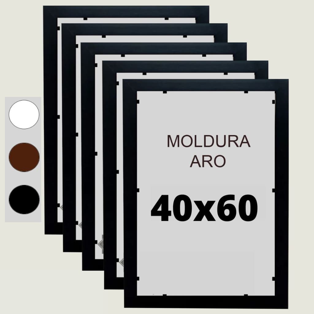 Kit 6 unidades Moldura ARO 40x60cm