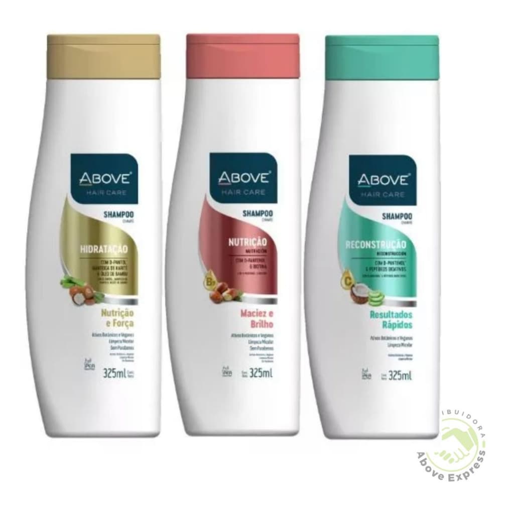 Shampoo Above Nutrição, Hidratação ou Reconstrução 325 ml