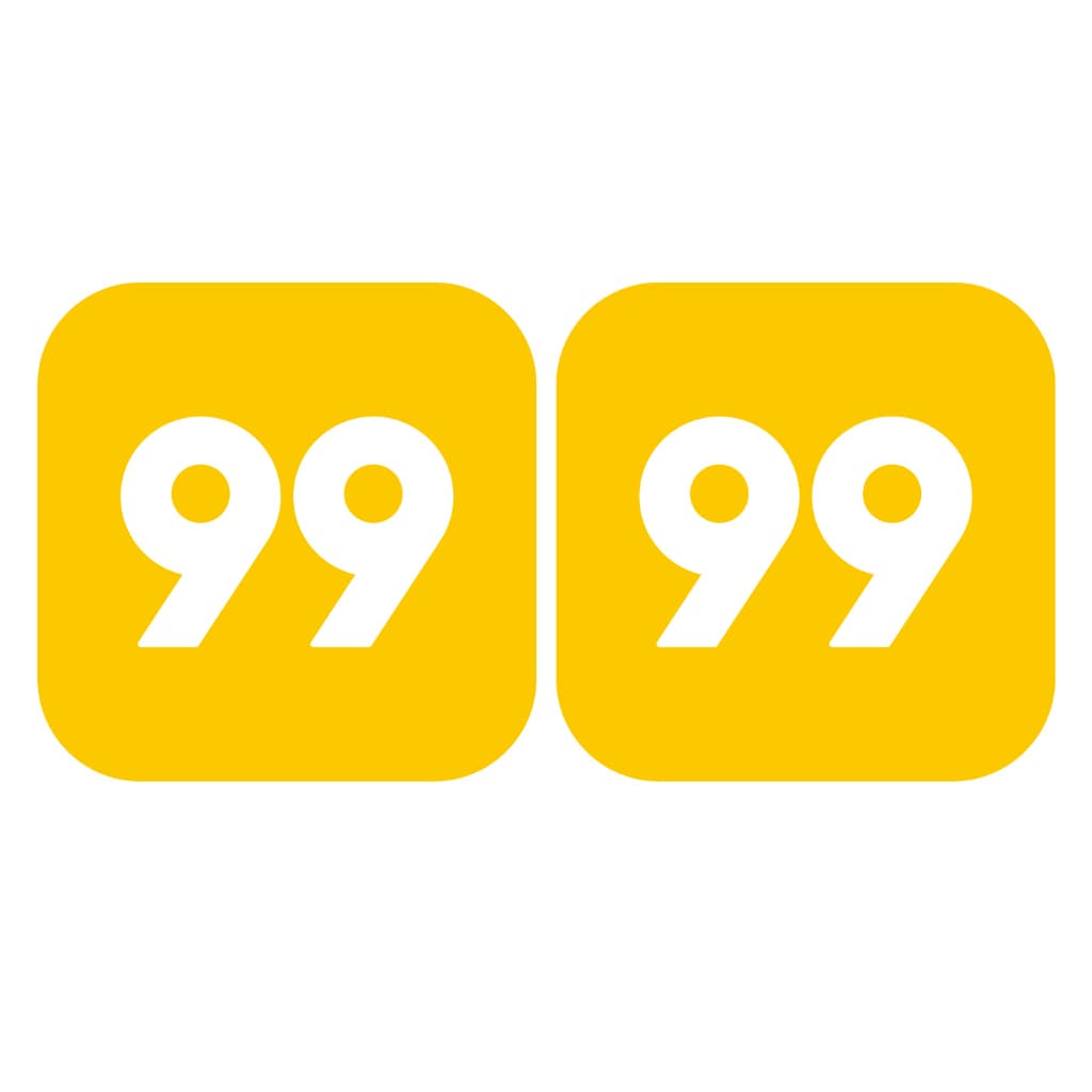 2 Adesivos Motorista de Aplicativo 99 Taxi Carro Automotivo Vinil