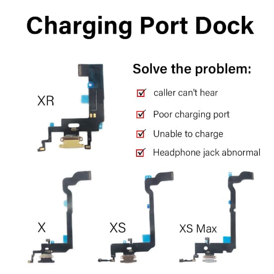Placa Flex Carga do iPh X Xr Xs Max USB Dock