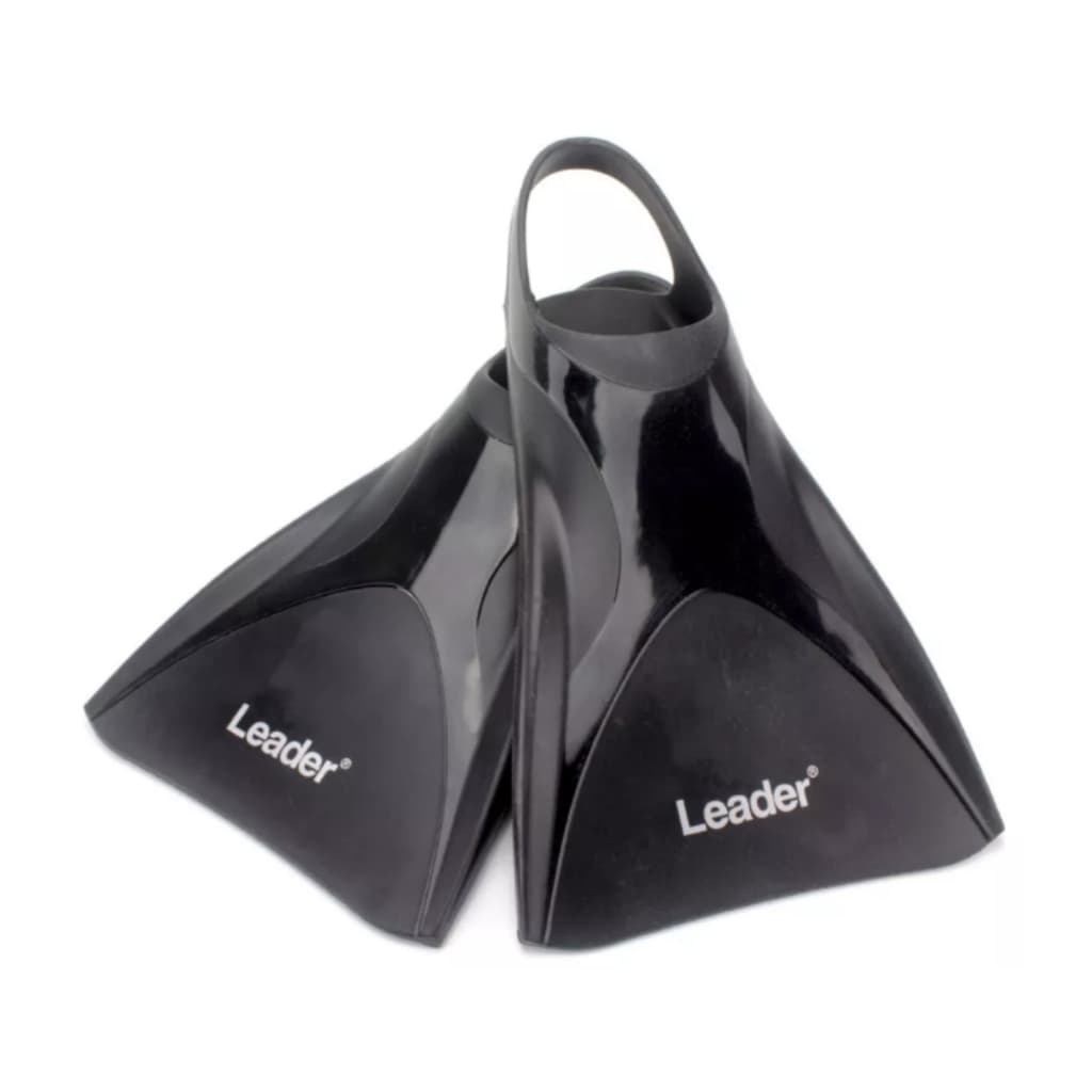 pe de pato nadadeiras silicone natacao marca leader par