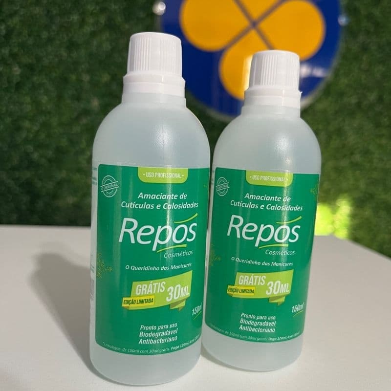 Amaciante de Cuticulas e Calosidades Repós Cosméticos Para Manicure Nails 120ml + 30ml a mais