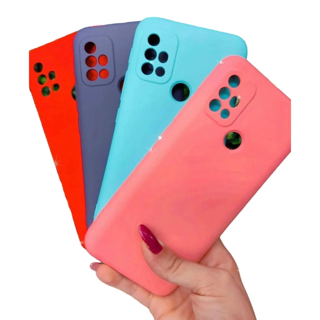 Kit 5 ou 3 Peças Capa Capinha Silicone Aveludado Cor Aleatória Proteção Excelente Qualidade Para SAMSUNG GALAXY