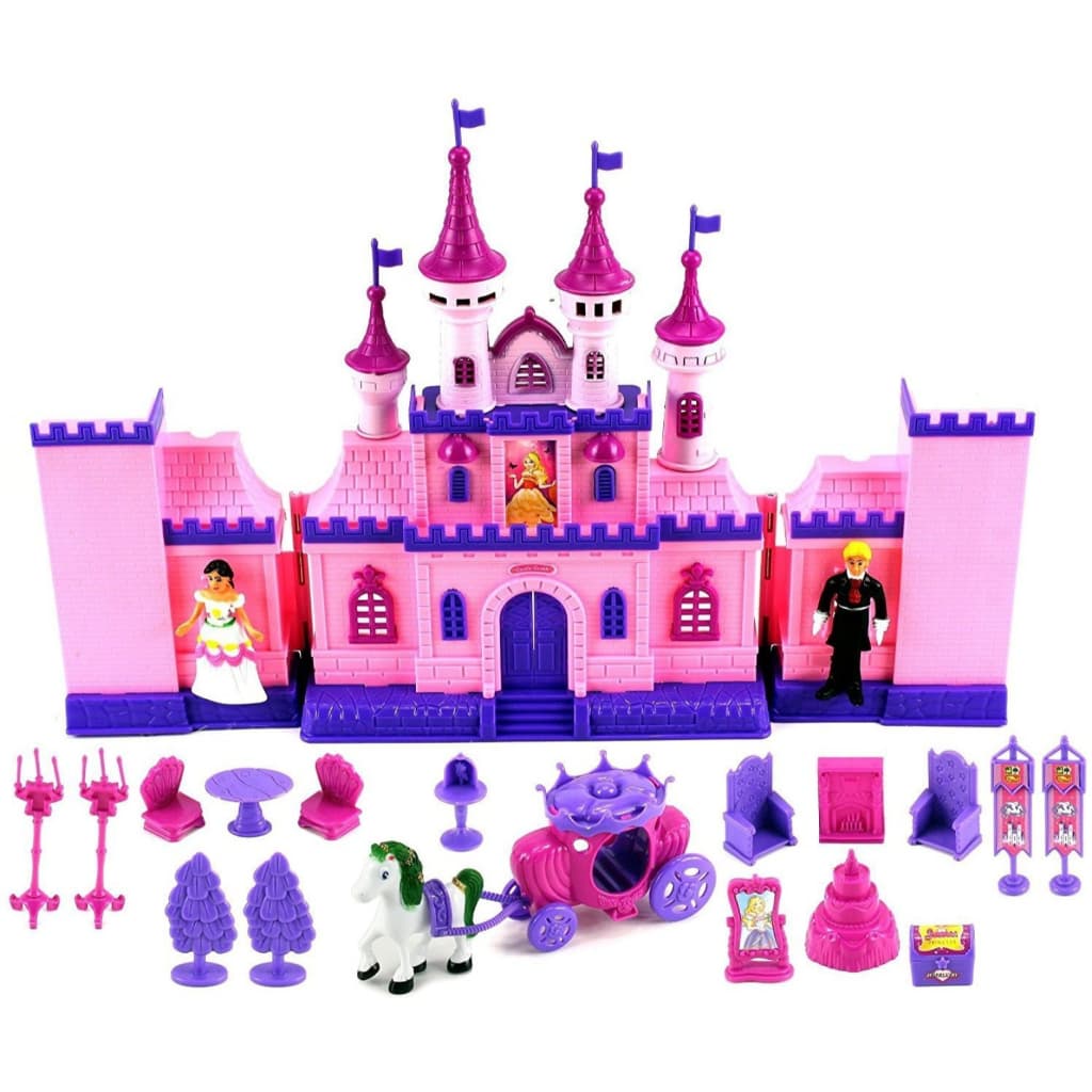 Castelo Encantado Casinha de Bonecas c/ 21 Pcs Beauty Castle