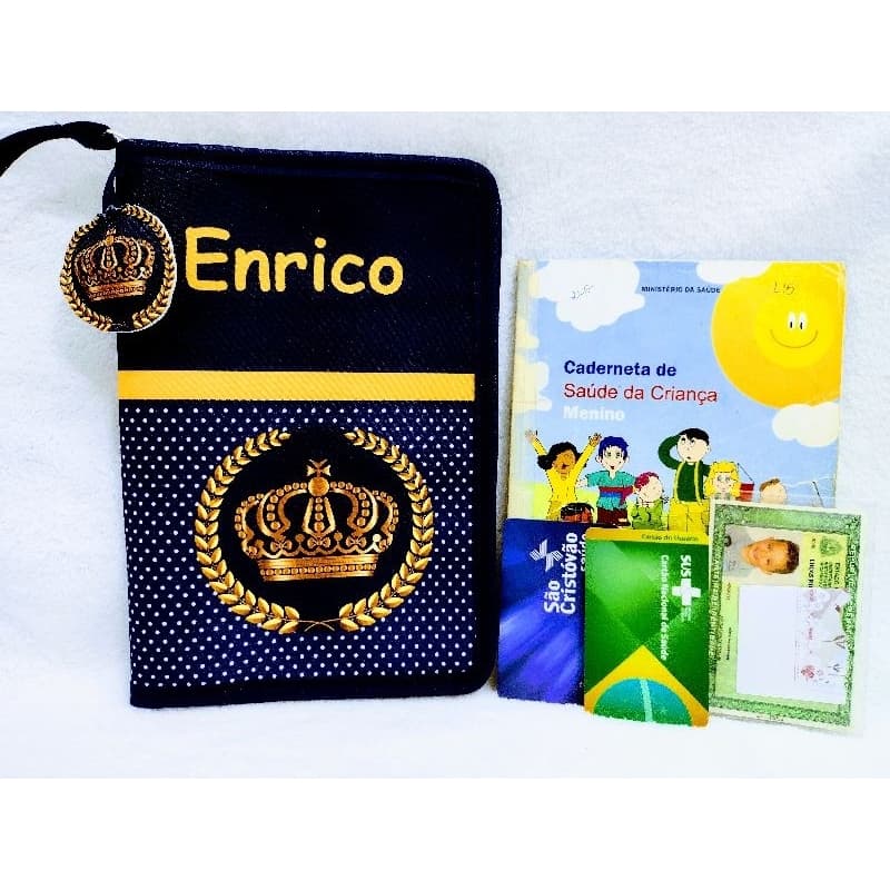 Capa para caderneta de vacinação IMPERMEÁVEL Porta documentos infantil personalizado caderneta de vacina
