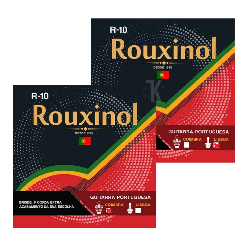 Encordoamento Rouxinol P/ Guitarra Portuguesa 12 Cordas  - R-10L / R-10C
