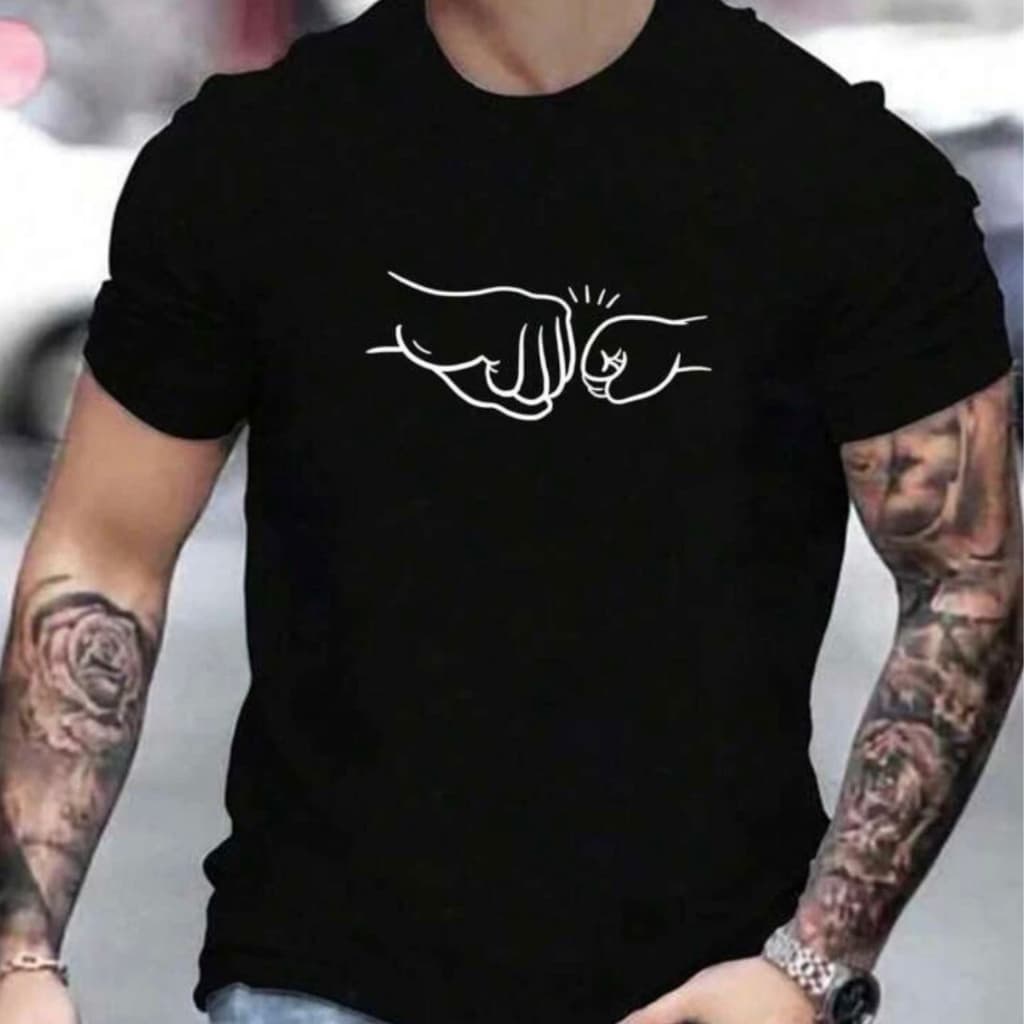 Camiseta Toque De Mãos Lançamento Camisa 100% Algodão Feminino Masculino